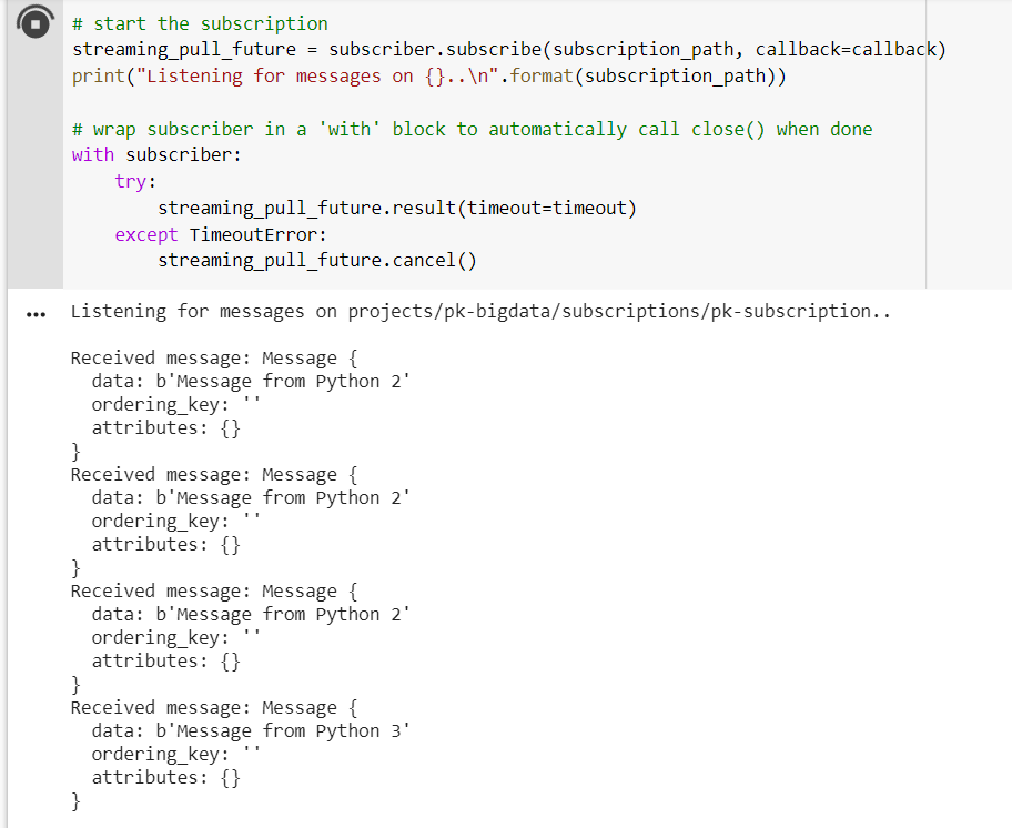 Lab "Realtime Analytics: PubSub and Service Accounts"