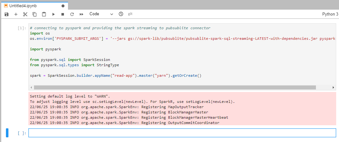 Lab "Realtime Analytics: PubSubLite Data Aggregation with Spark Streaming"